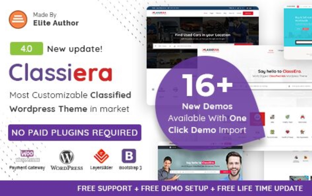 Classiera v4.0.37 - Classified Ads WordPress Theme
